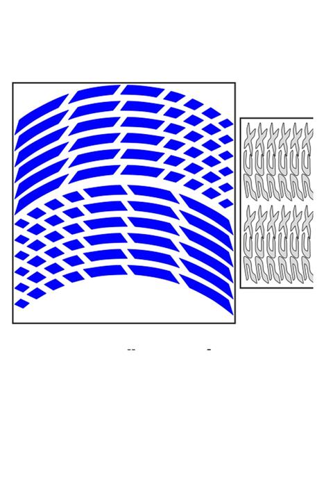 Honda Reflektör Mavi Iı Pcx Jant Şeridi (pcxşrt016)