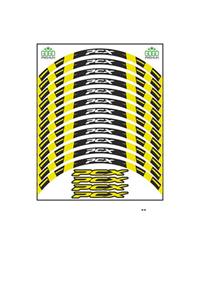 Honda Flo Sarı Iı Reflektör Baskı Pcx Jant Şeridi