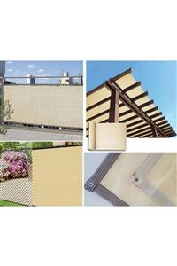 Uzmanhırdavat Krem Tülü Filesi Balkon Gölgeliği 1,5x7 m