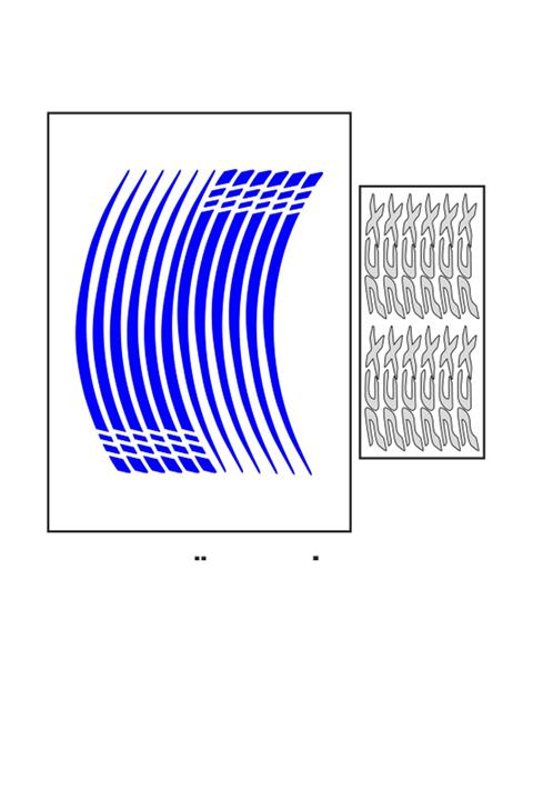 Honda Reflektör Mavi Iv Pcx Jant Şeridi (pcxşrt041)