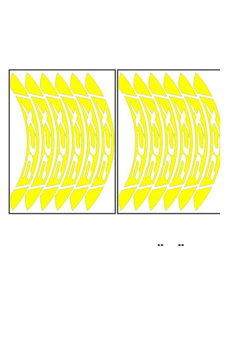 Honda Florasan Sarı Büyük Pcx Jant Şeridi (pcxşrt032)