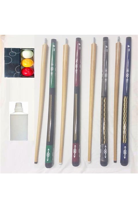 Alp 4 Adet Bilardo Istakası 3 Bant Bilardo Topu Top Cilası Bilardo Istaka Seti