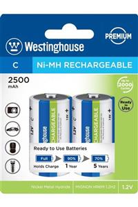 Varta Westinghouse C 2500mah Orta Boy Şarjlı Pil 2li Paket