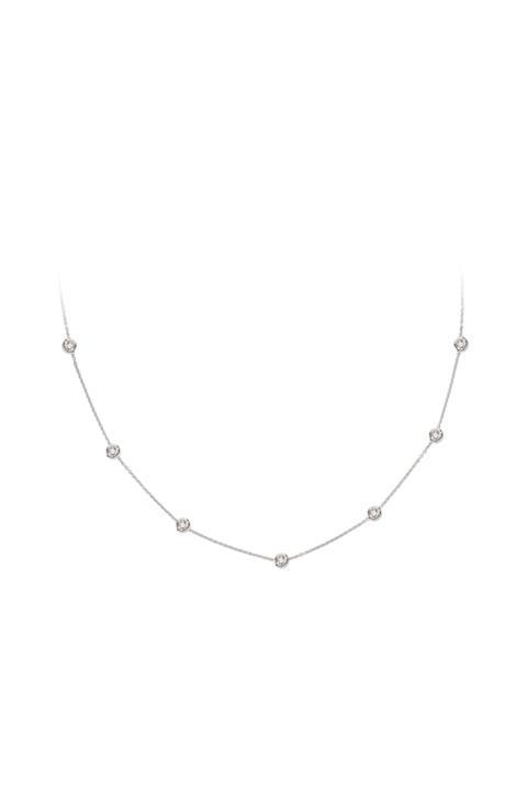 Emel Pırlanta Kadın Beyaz Pırlanta Fantazi Kolye 0.35 ct