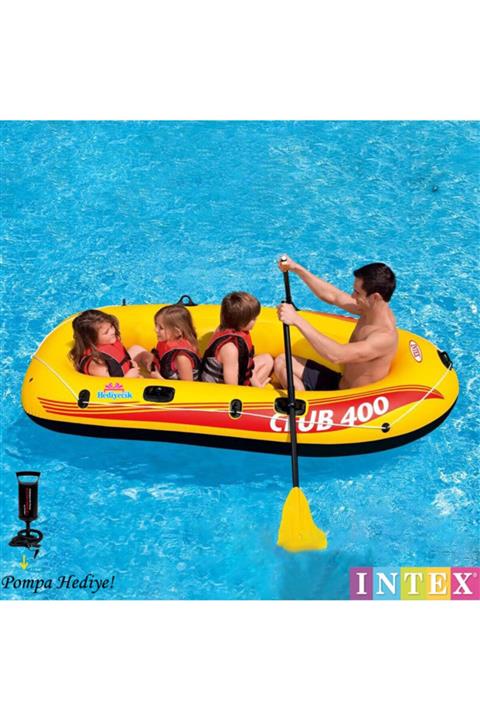hediyecik Intex 4 Kişilik Club 400 Şişme Bot 234x117 Cm