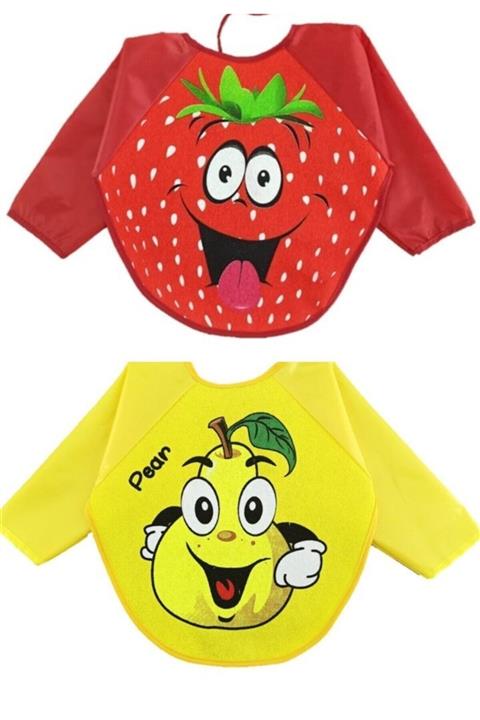 Belinay Çilek Ve Armut Model Kollu Mama Önlüğü
