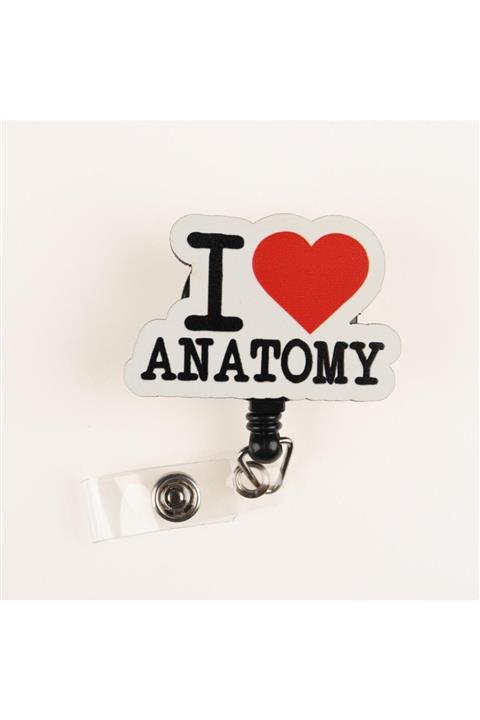 Attach I Love Anatomi Ahşap Yoyo Yaka Kartlık