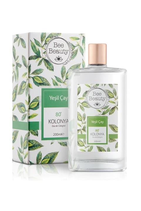 Bee Beauty Yeşil Çay Cam Şişe Kolonya 200 ml
