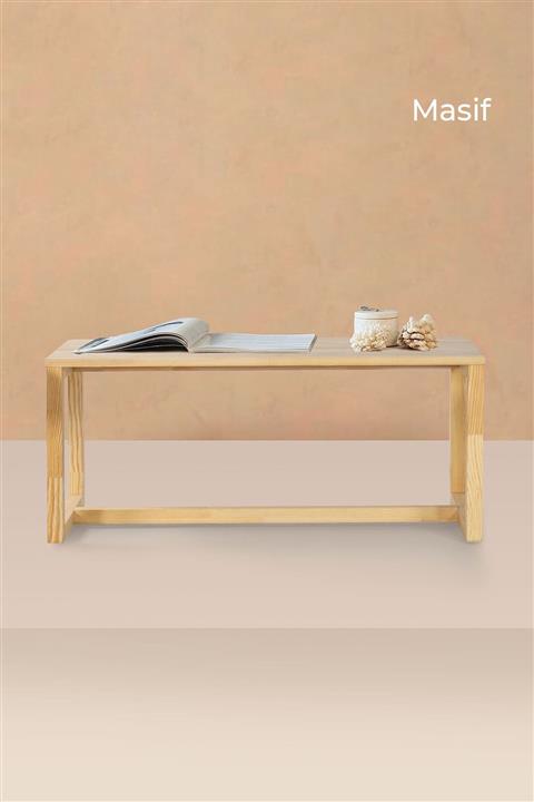 Stork Rooby Vintage Doğal Ahşap Orta Sehpa - Masif