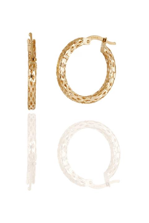 Adil İdil Kuyumculuk Desenli Halka Küpe