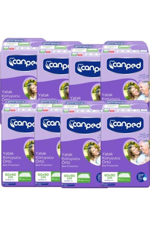 Canped Yatak Koruyucu Örtü 60 X 90 Cm 10'lu 8 Paket