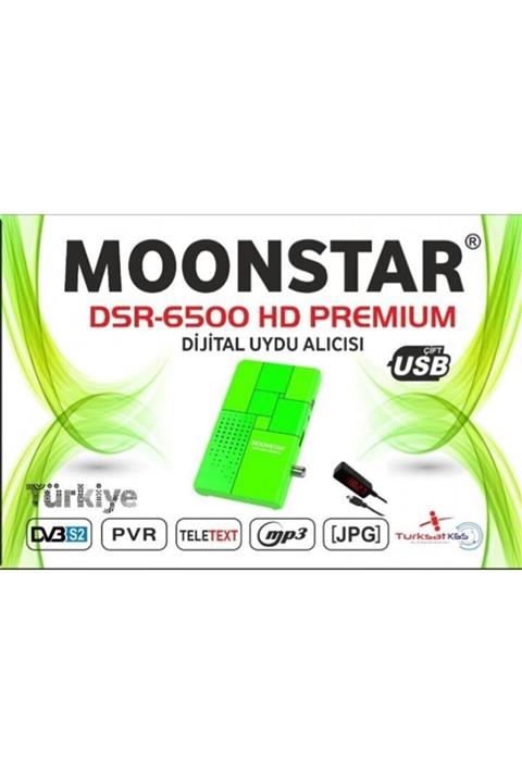 Moonstar Dsr-6500 Hd Premıum Dspilay Göz Yeşil Uydu Alıcısı