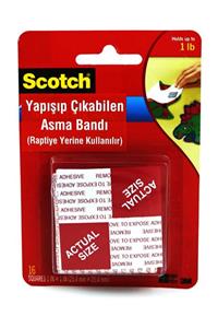 3M Scotch Çift Taraflı Yapışıp Çıkabılen Asma Bandı