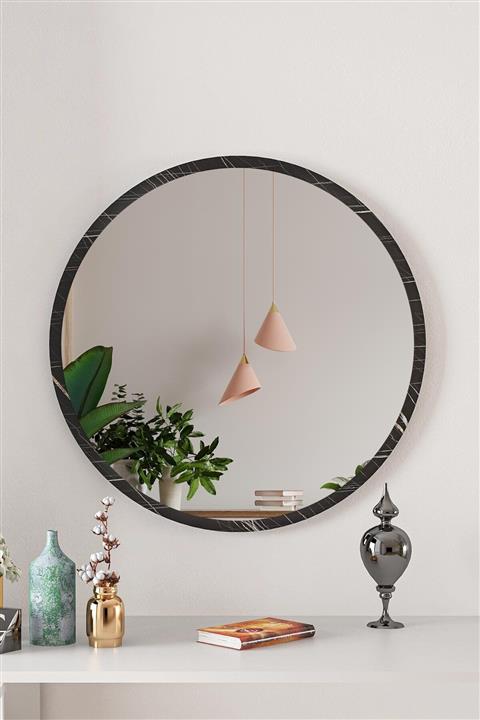 bluecape Yuvarlak Sonata 60cm Ayna Hol Koridor Dresuar Konsol Duvar Salon Mutfak Banyo Ofis Çocuk Yatak Odası