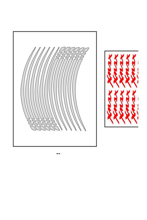 Yamaha Reflektör Beyaz Iv Xmax Jant Şeridi (xmxşrt017)