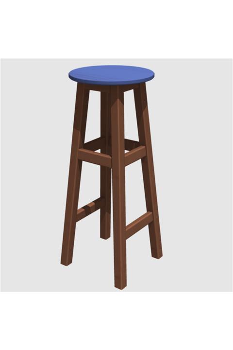 Arbre Maun İskelet Tabla Renk Seçenekli Bar Taburesi 85cm