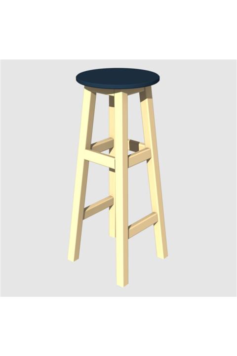 Arbre Fildişi Bar Taburesi 85 cm