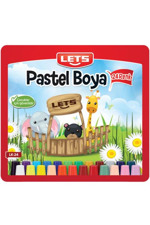 Lets Pastel Boya Çantalı Köşeli 24 Lü Lk-24