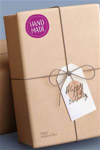 MSticker Hand Made Mor Yuvarlar Etiket Sticker-4x4cm 70 Adet