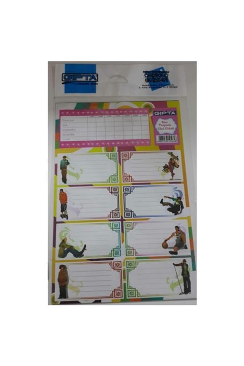 Gıpta Okul Etiketi Karışık