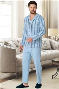 Cecimer Erkek Mavi Pijama Takım