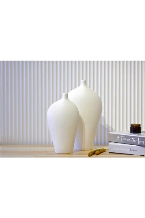 winingo Asimetrik Seramik Vazo Seti