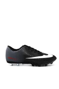 Walked 401 Siyah Bayaz Krampon Erkek Futbol Spor Ayakkabı