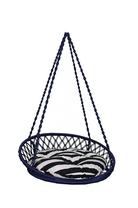 KEYİF SEPETİ Relaks Lacivert (siyah Beyaz Minderli)