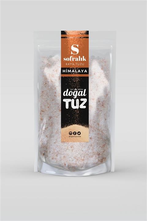 Doğaltuz 1kg Orijinal Himalaya Kaya Tuzu Sofralık (ÇEKİLMİŞ FORM) - Doğal Tuz