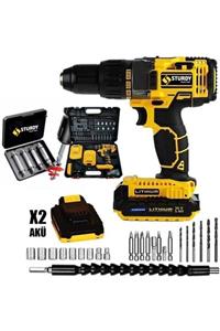 Sturdy Power Tools Sturdy Lion Çift Akülü Darbeli Turbo Şarjlı Matkap 27'li