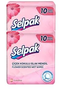 Selpak Çiçek Kokulu Islak Cep Mendil 200 Yaprak 10 Lu X 20 Paket