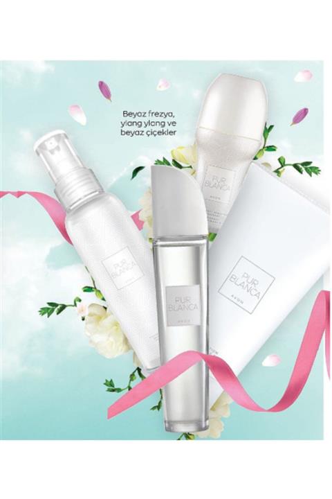 AVON Pur Blanca Kadın Parfüm Losyon Rollon Ve Vücut Spreyi Seti