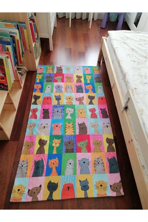 Bamyum Felici Makinada Yıkanabilen Kaydırmaz Antibakteriyel Çocuk Halısı