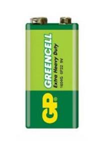 GP 1604g-b Greencell Extra Güçlü 9 Volt Pil (9volt Çift Başlı Alkalin Pil)