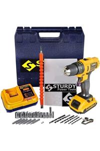 Sturdy Power Tools 32 Volt 5.0 Amper Darbeli Çift Akülü 27 Parça Uç Setli Şarjlı Vidalama Matkap