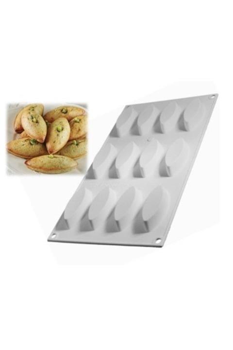 NO NAME Silikon Kek Kalıbı 12 Li Küçük Mekik