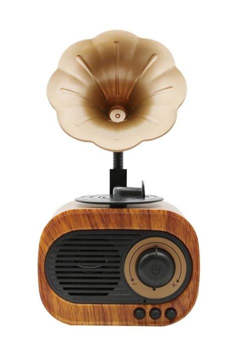 comse B5 Nostaljik Mini Radyo Gramofon Bluetooth/radyo/usb/sd Speaker