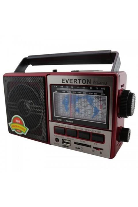 AsPazar Unisex Siyah Everton Radyo Rt-41u Usb-sd-fm-sw3