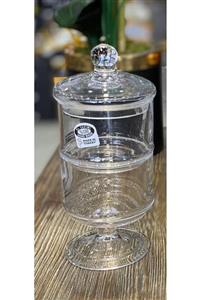 HibanaPazarı Cam 2 Katlı Mini Drajelik Sunumluk (8×19cm)
