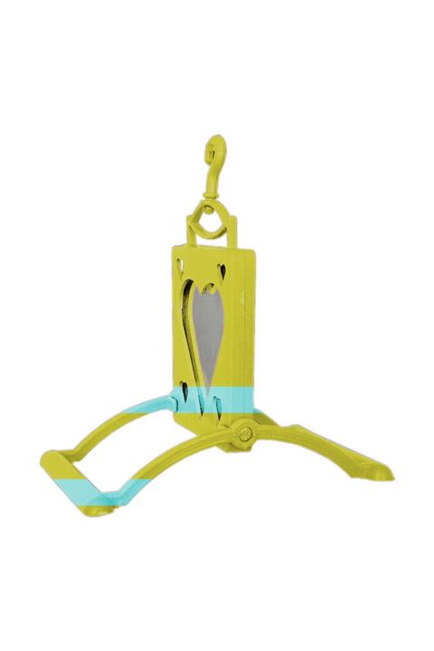 Markapet Kalp Şekilli Aynalı Kuş Salıncağı 10 cm Sarı