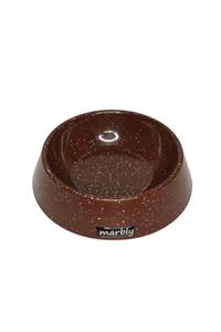 Marbly Kahve Galaxy Mermerit Köpek Mama Su Kabı 700 Ml