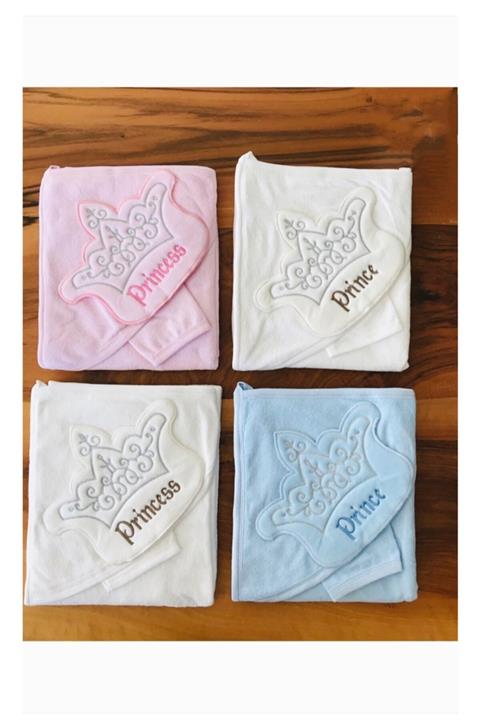 Özer Tekstil Pembe Taçlı Silgi Havlu Kundak