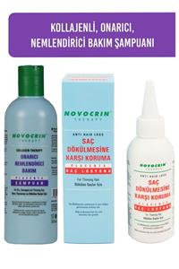 Novocrin Placenta Dökülen Saçlar Için Losyon 125 Ml &collagen Onarıcı Nemlendirici Bakım Şampuanı 300 Ml