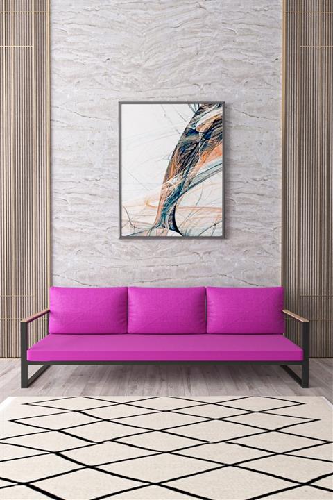 Evdemo Kobalt Üçlü Kanepe Mor