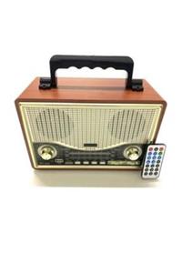 MI&YU STORE Everton Rt-860 Kumandalı Nostalji Radyo Şarjlı Ve Pilli Fm/usb/sd/bluetoothlu