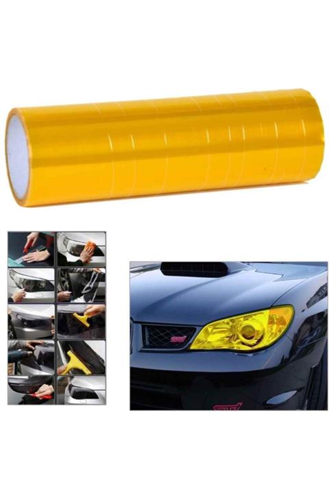 wolffol Sarı Far Filmi Transparan 30cmx5mt