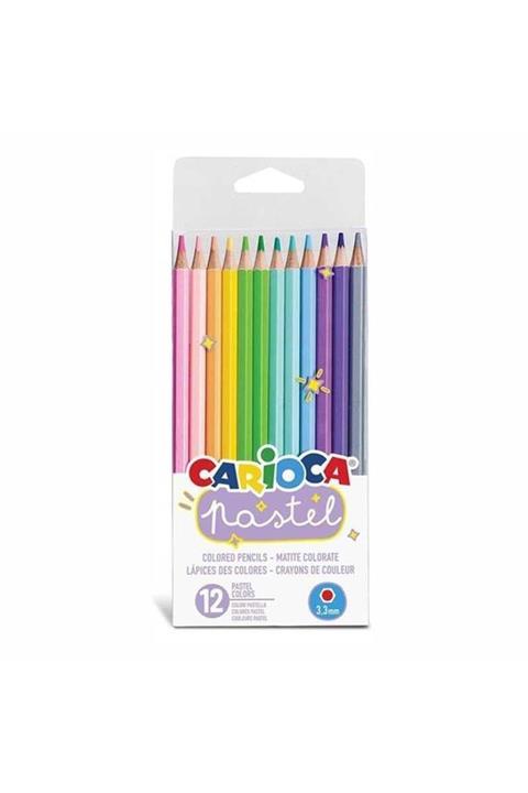 CARIOCA 12 Renk Kuru Boya Pastel Renk 43034