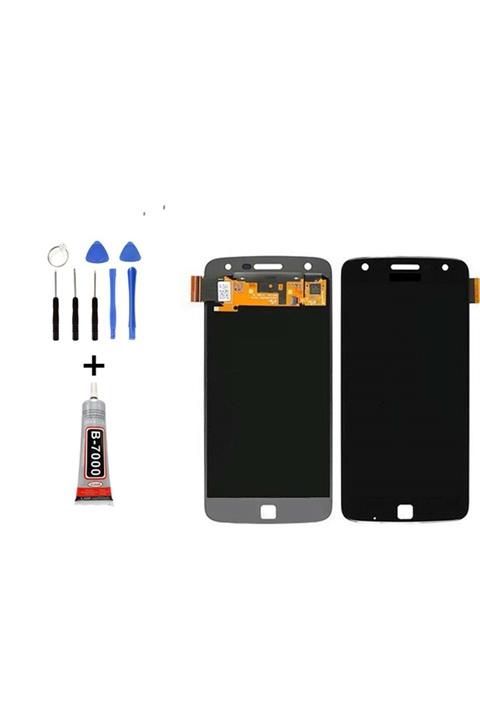 Tk Tech Motorola Moto Z Play Lcd Ekran Dokunmatik Siyah Tamir Seti Yanında !!!