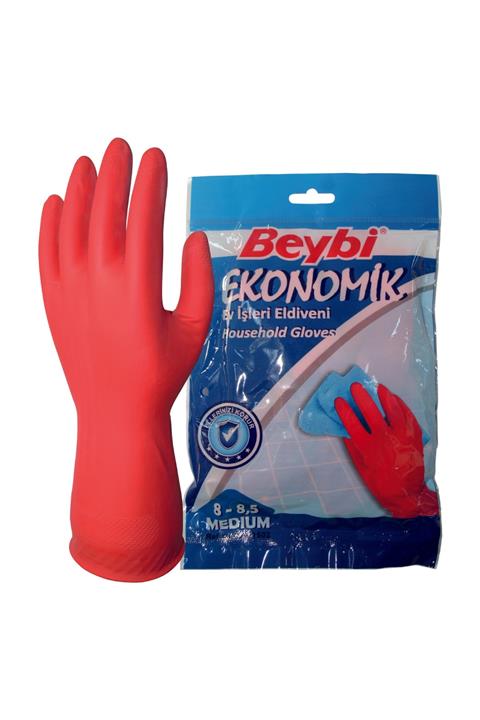 Beybi Ekonomik Ev Işleri Ve Bulaşık Eldiveni 8,8-5 M Beden