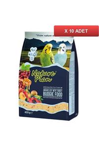 Nature Plan Kabuksuz Muhabbet Kuşu Yemi 400 Gr (10 Paket)